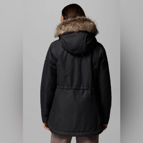 Columbia Black Hooded Winter Coat - Picture 6 of 9